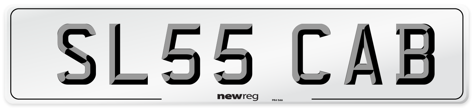 SL55 CAB Number Plate from New Reg